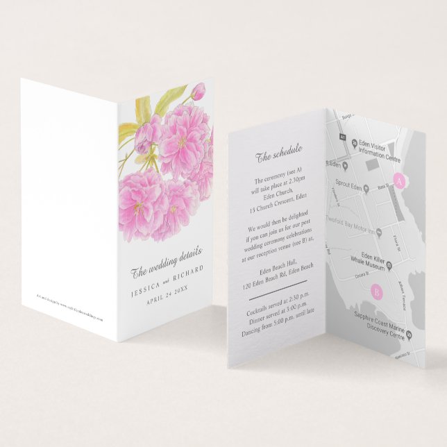 Calendário e mapa do evento florescente da árvore  (Interior e exterior)