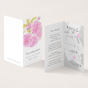 Calendário e mapa do evento florescente da árvore