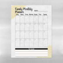 Calendário e Planejador da Família Mensal