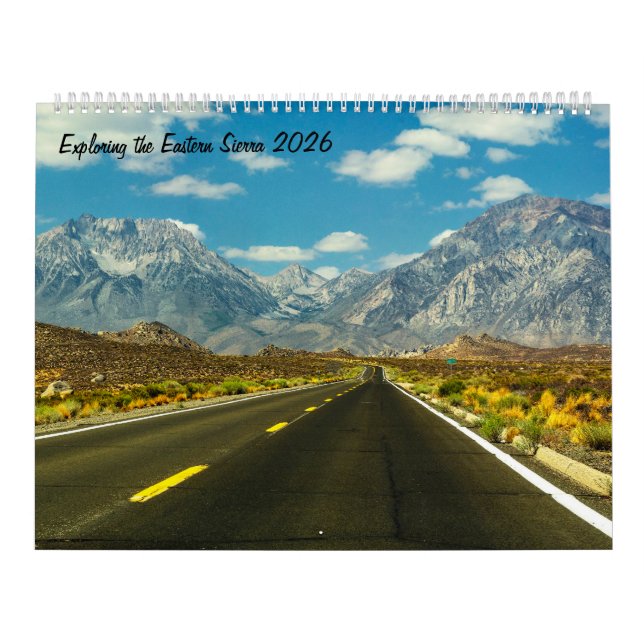 Calendário Eastern Sierra 2026 | Estrada da Montan (Capa)
