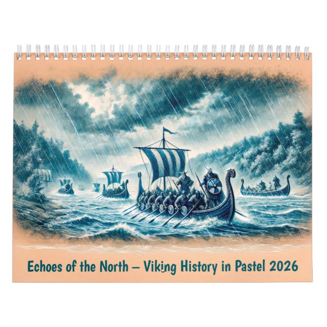 Calendário Echoes of the North – Viking History in Pastel 202 (Capa)