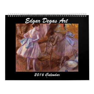 Calendário Edgar Degas Art 2016 Calendar