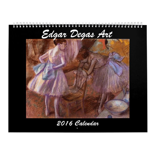 Calendário Edgar Degas Art 2016 Calendar (Capa)
