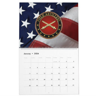 Calendário Edição Especial Insígnia do Ramo de Artilharia de