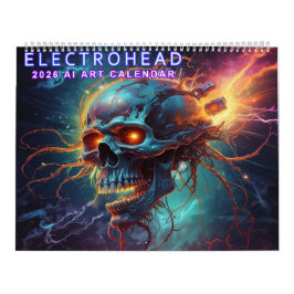 Calendário Electrohead AI Art