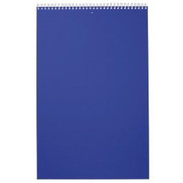 Calendário Elegância de Férias Azul Real