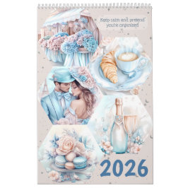 Calendário Elegant Parisian Romance 2026 Calendar