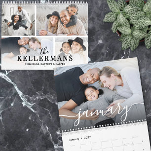 Calendário Elegant Script 2027 Foto
