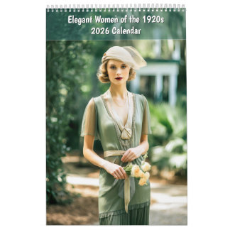 Calendário Elegant Women of the 1920s – 2026 Calendar