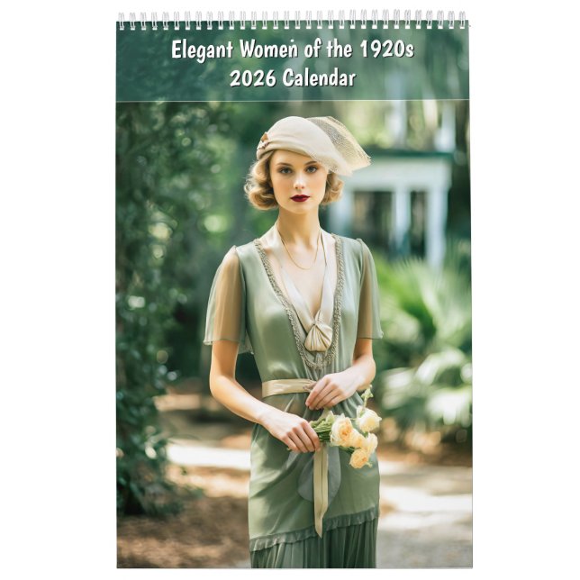 Calendário Elegant Women of the 1920s – 2026 Calendar (Capa)