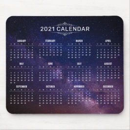 Calendário Elegante 2021 na Via Látea | Mousepad