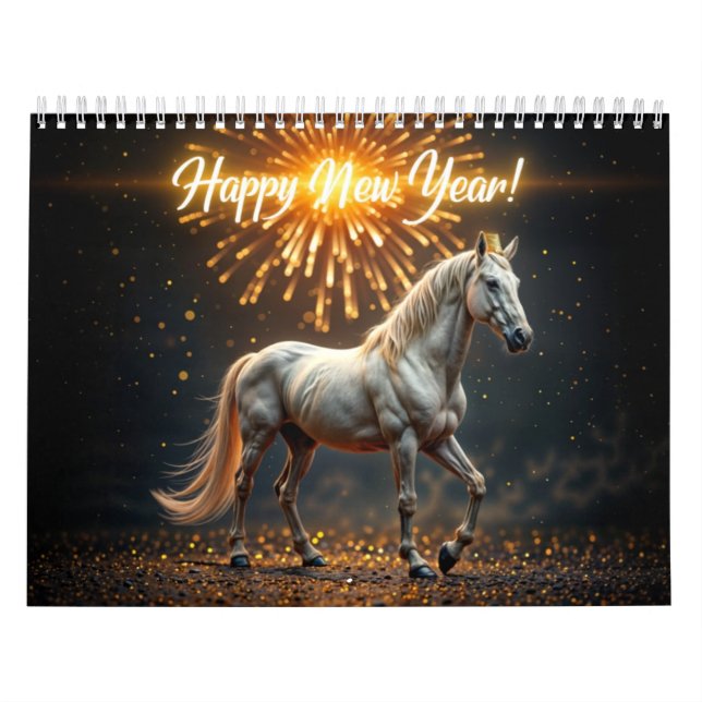 Calendário Elegante dos Cavalos - Um Ano de Beleza (Capa)