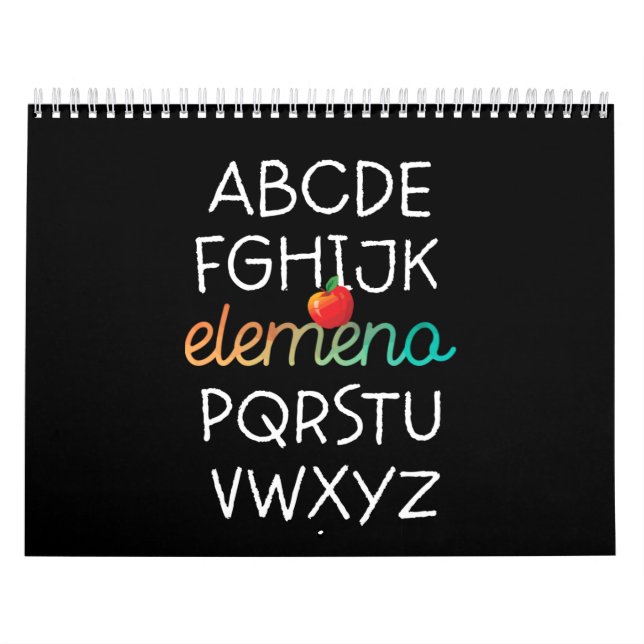 Calendário Elemeno Alphabet Preschool Kindergarten - Escola (Capa)