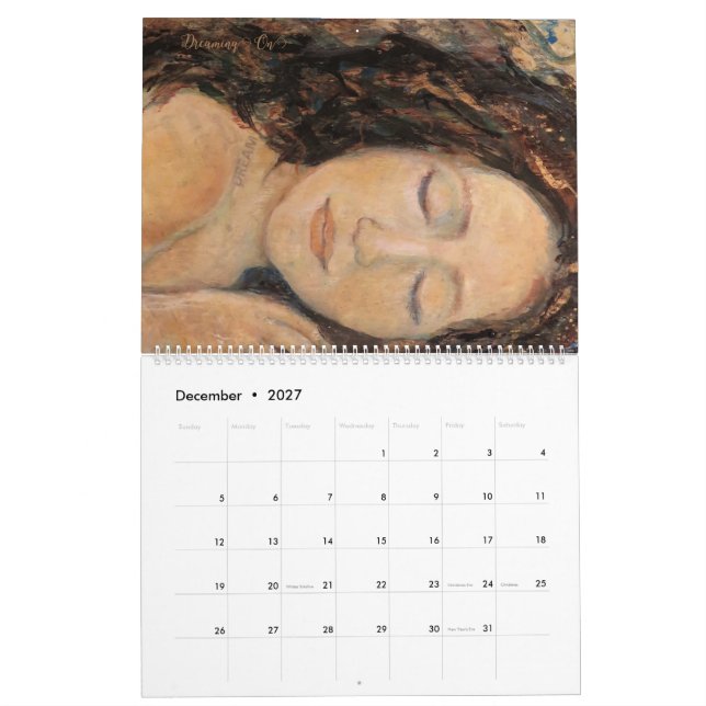 Calendário Elementos da Terra Mística Maureen Girard Fantasia (Dez 2027)