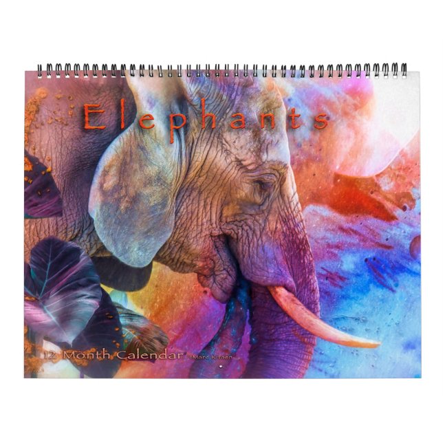 CALENDÁRIO ELEPHANTS ART CALENDAR #1 (Capa)