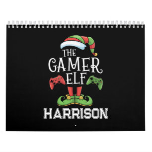Calendário Elfo Gamer Personalizado Vídeo Natal Jogos