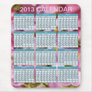 Calendário em um Mousepad