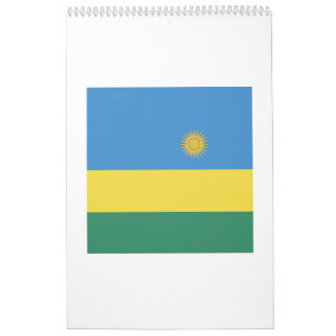 Calendário Emblem de Sinalizador Ruanda