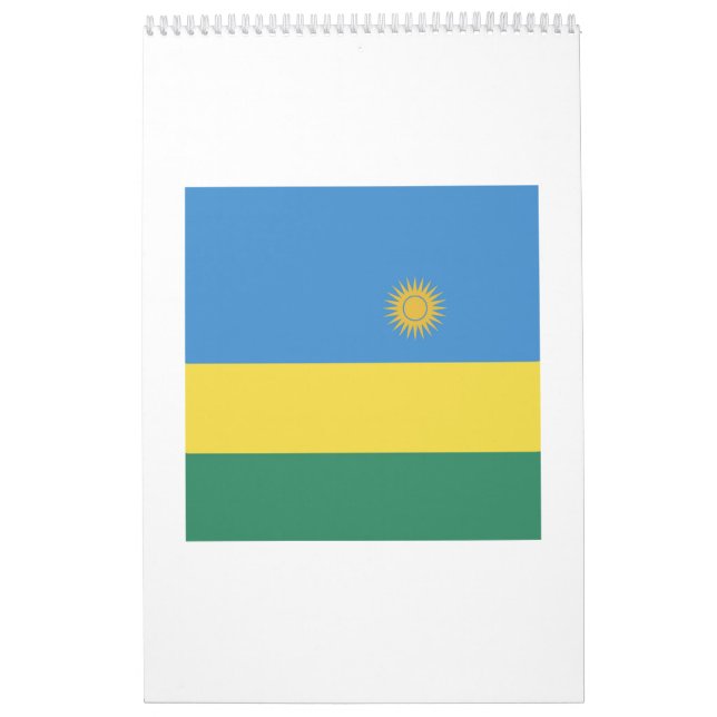 Calendário Emblem de Sinalizador Ruanda (Capa)