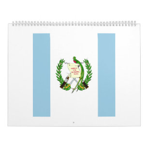 Calendário Emblema da bandeira da Guatemala