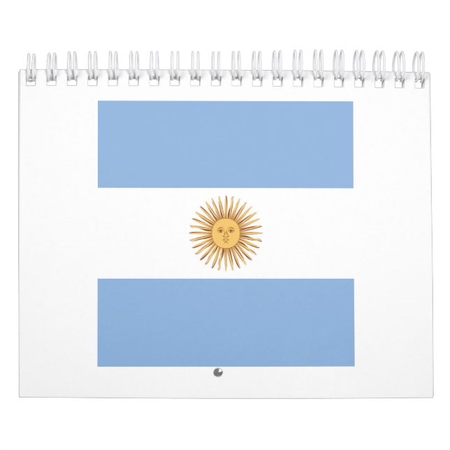 Calendário Emblema de Sinalizador Argentina (Capa)