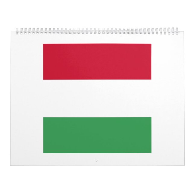 Calendário Emblema de Sinalizador da Hungria (Capa)