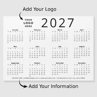 Calendário Empresarial com Logotipo Personalizado