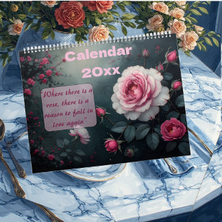 Calendário Enchanted Rose Garden Blooms Round The Year Nature