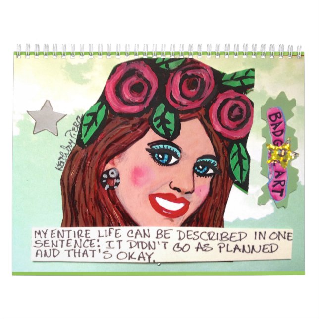 calendário ENCHIDO COM A ARTE MÁ da MENINA (Capa)