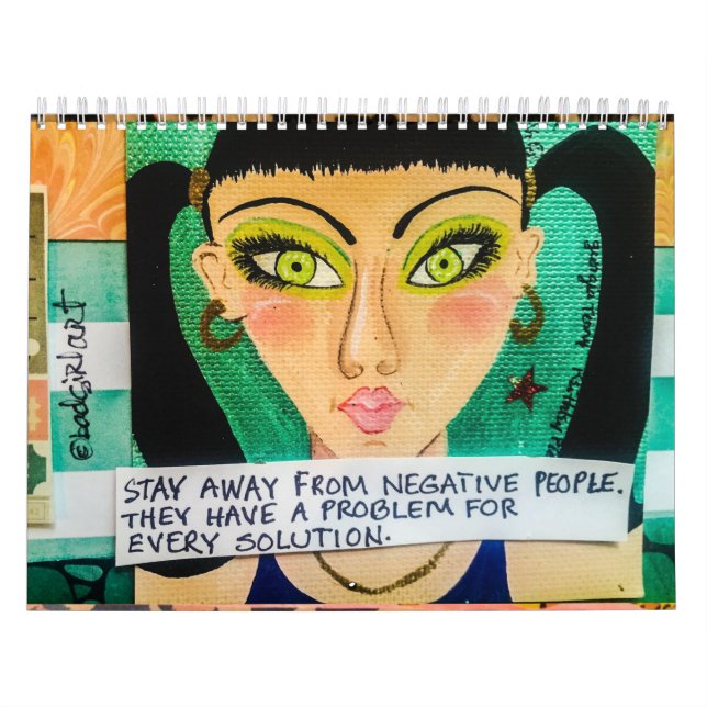 calendário ENCHIDO COM A ARTE MÁ da MENINA (Capa)