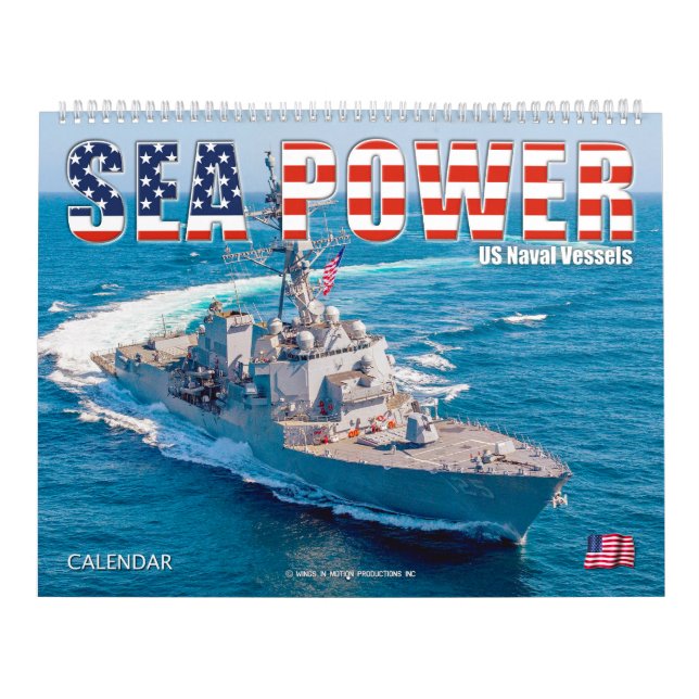 Calendário ENERGIA MARÍTIMA - Navios Navais dos EUA (Capa)