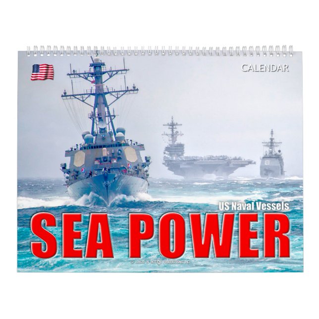 Calendário ENERGIA MARÍTIMA - Navios Navais dos EUA (Capa)