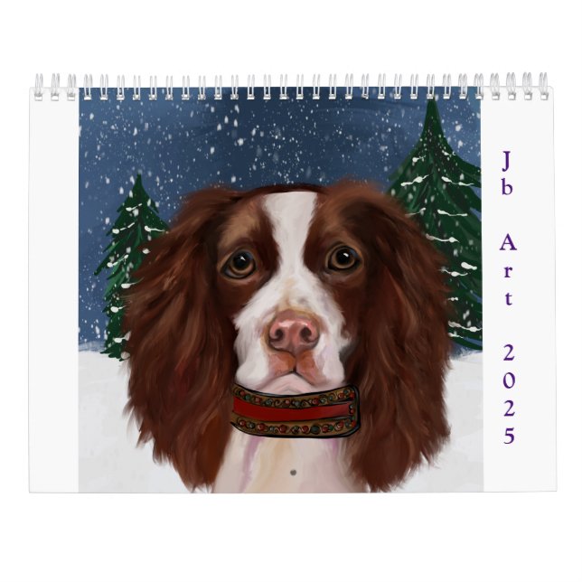 CALENDÁRIO ENGLISH SPRINGER SPANIEL  (Verso)