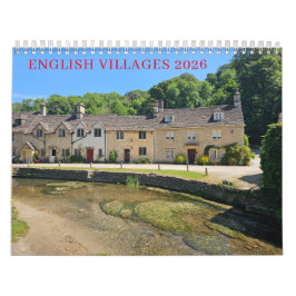 Calendário English villages 2026 calendar