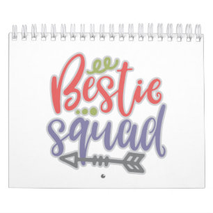Calendário Engraçado Bestie Espalhou suas citações de amiz