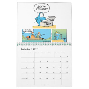 Calendário Engraçado de Cartoon Animal