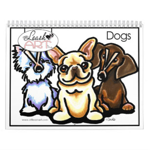 Calendário engraçado dos desenhos animados do