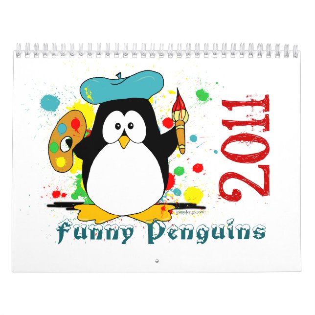 Calendário engraçado dos pinguins (Capa)