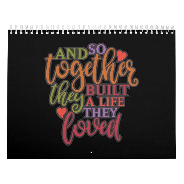 Calendário Engraçado Juntos Eles Construíram Uma Reunião Fami (Capa)