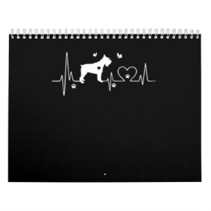 Calendário Engraçado Schnauzer - Presente de Aquecimento