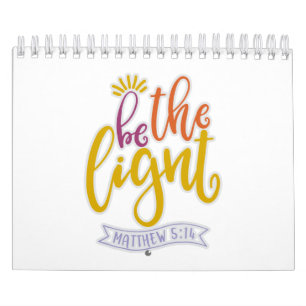 Calendário Engraçado Ser Uma Luz Neste Mundo