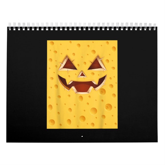 Calendário Engraçado Vintage Cheese Figurume Halloween (Capa)
