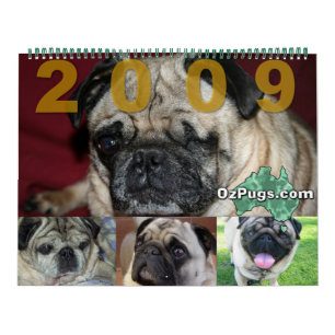Calendário Enorme OzPugs 2009