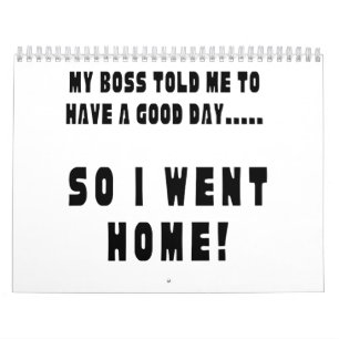 Calendário Então Eu Fui Para Casa