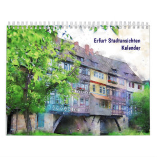 Calendário Erfurt 2026 – Pontos Turísticos & Cidad