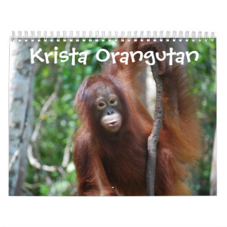Calendário Escola da selva do orangotango de Krista
