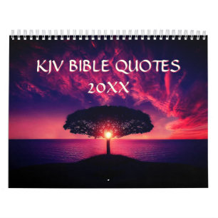 Calendário Escritura de Bíblias 2025 KJV Landscapes Christian