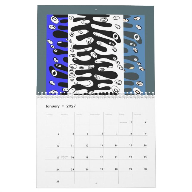 calendário esfarrapado do acordo de 2014 jeannes (Jan 2027)