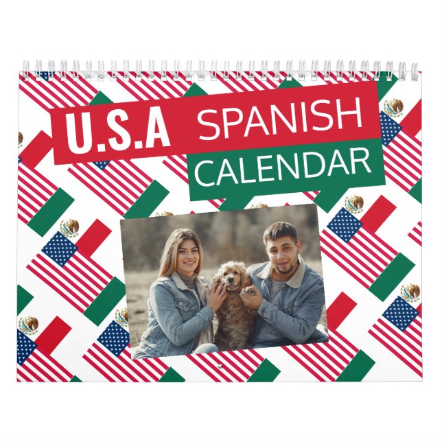 Calendário Espanhol 2025 Mexicano Americano | Adic (Capa)