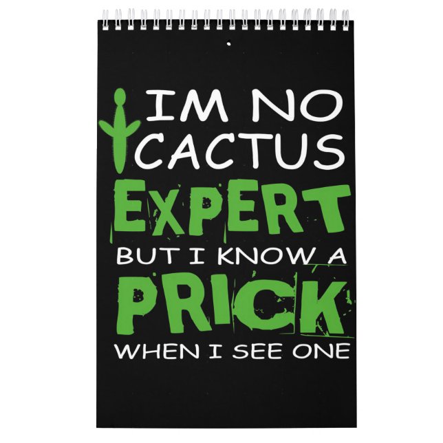 Calendário Especialista em Cactus (Capa)